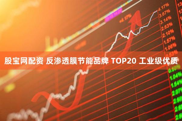 股宝网配资 反渗透膜节能品牌 TOP20 工业级优质